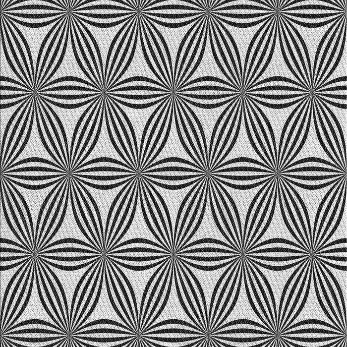 Patterned Charcoal Black Novelty Rug, pat3196