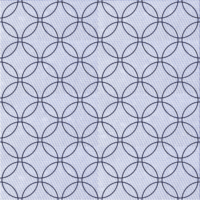 Round Patterned Lavender Blue Rug, pat3197blu