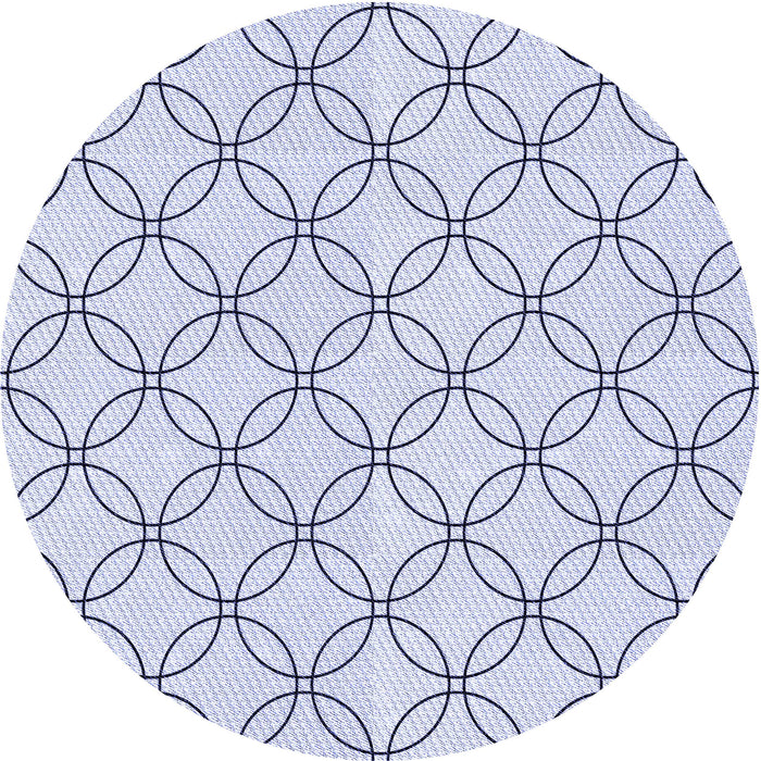 Square Patterned Lavender Blue Rug, pat3197blu