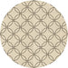 Square Patterned Moccasin Beige Rug, pat3197brn