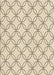 Patterned Moccasin Beige Rug, pat3197brn