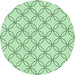 Square Patterned Mint Green Rug, pat3197grn