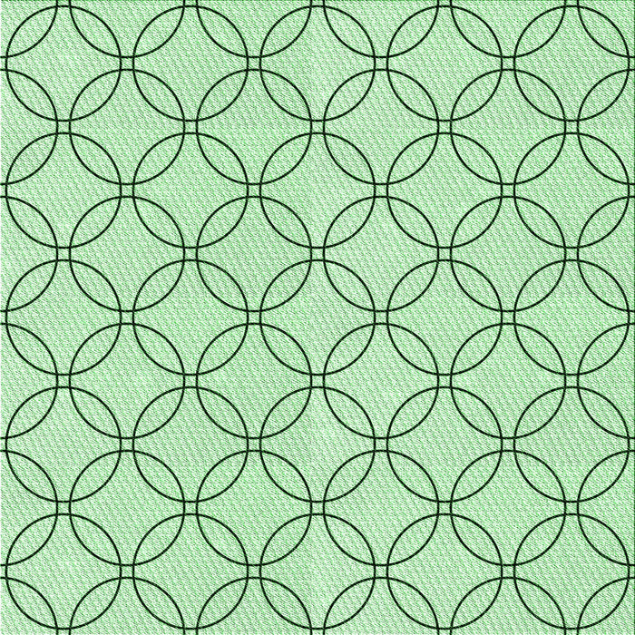Round Patterned Mint Green Rug, pat3197grn