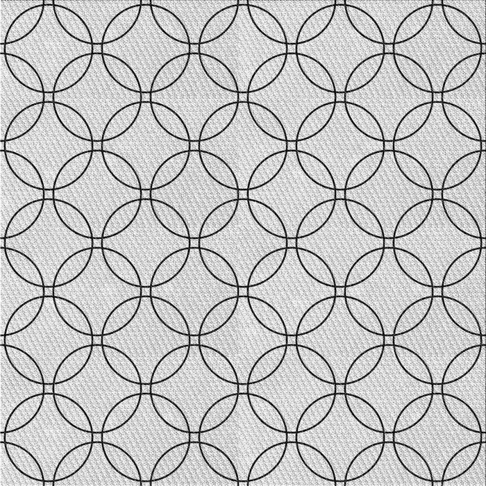 Round Patterned Platinum Gray Rug, pat3197gry