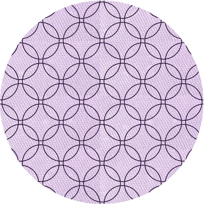 Square Patterned Lilac Purple Rug, pat3197pur