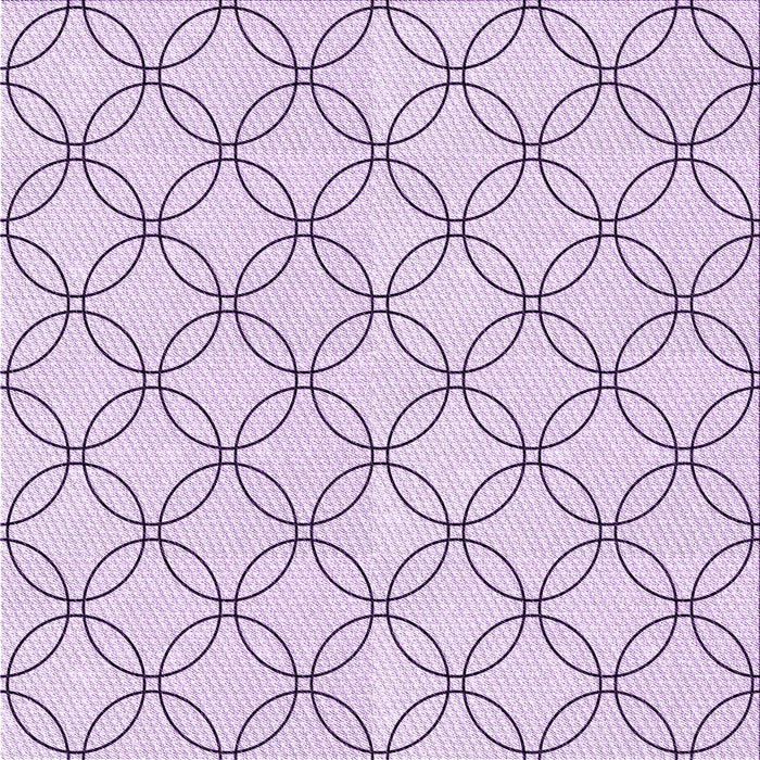Round Patterned Lilac Purple Rug, pat3197pur