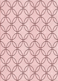 Machine Washable Transitional Pink Rug, wshpat3197rd