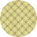 Square Patterned Sun Yellow Rug, pat3197yw