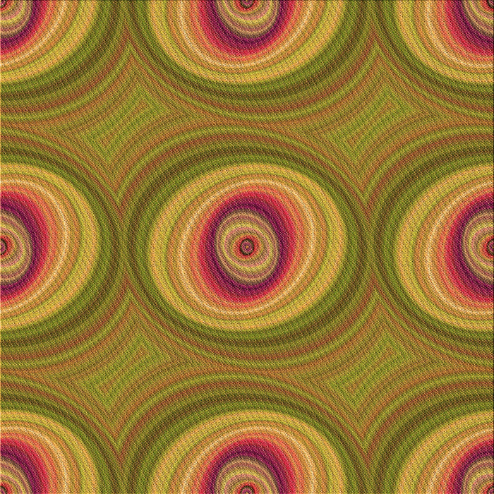 Round Patterned Mahogany Brown Rug, pat3198org