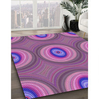 Patterned Orchid Purple Rug, pat3198pur