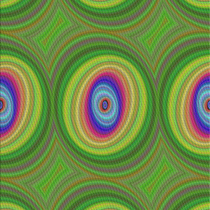 Patterned Green Modern Rug, pat3198