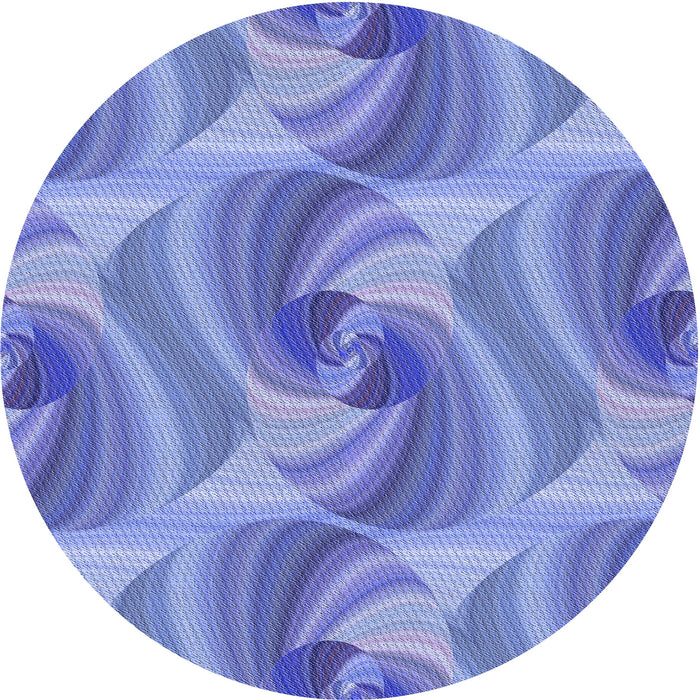 Square Patterned Denim Blue Rug, pat3199blu