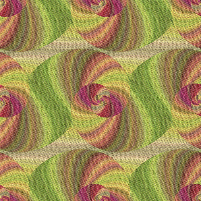 Round Machine Washable Transitional Green Rug, wshpat3199brn