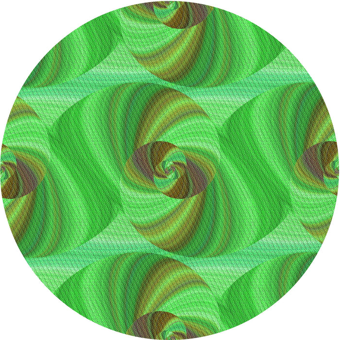 Square Machine Washable Transitional Dark Lime Green Rug in a Living Room, wshpat3199grn