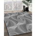 Machine Washable Transitional Gray Rug in a Family Room, wshpat3199gry