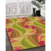 Machine Washable Transitional Yellow Rug in a Family Room, wshpat3199org