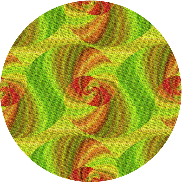 Square Patterned Pistachio Green Rug, pat3199yw