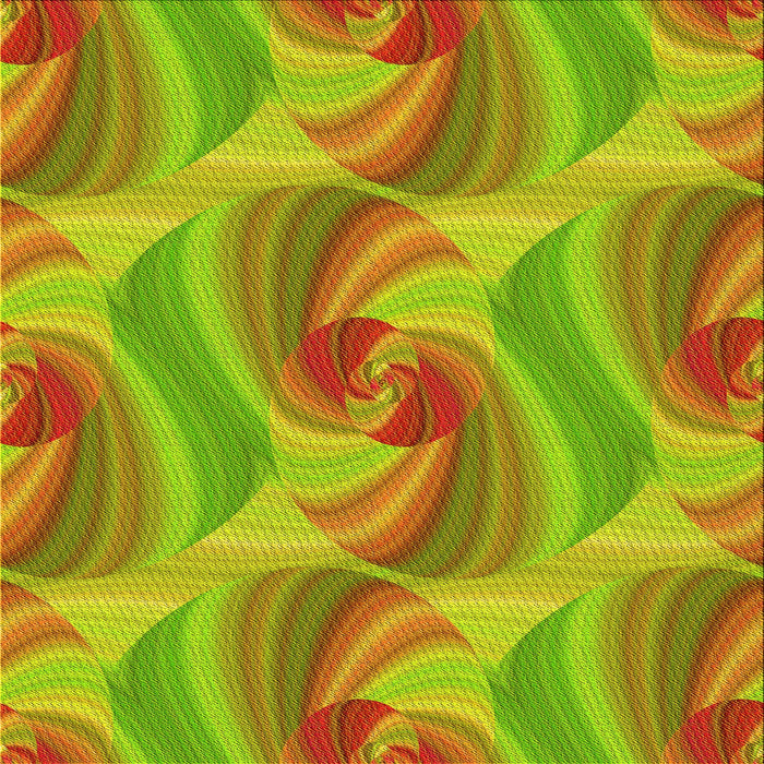 Round Patterned Pistachio Green Rug, pat3199yw