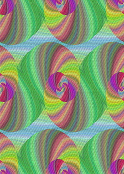 Patterned Green Modern Rug, pat3199