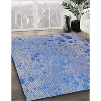 Patterned Jeans Blue Novelty Rug, pat319