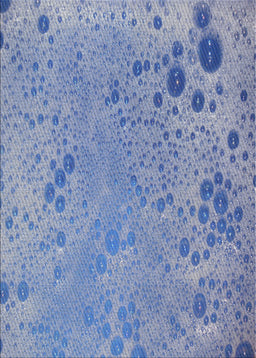 Machine Washable Transitional Jeans Blue Rug, wshpat319