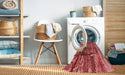 Machine Washable Transitional Red Rug in a Washing Machine, wshpat32rd