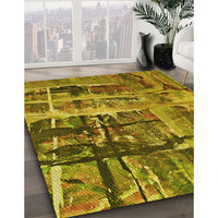 Patterned Yellow Rug, pat32yw