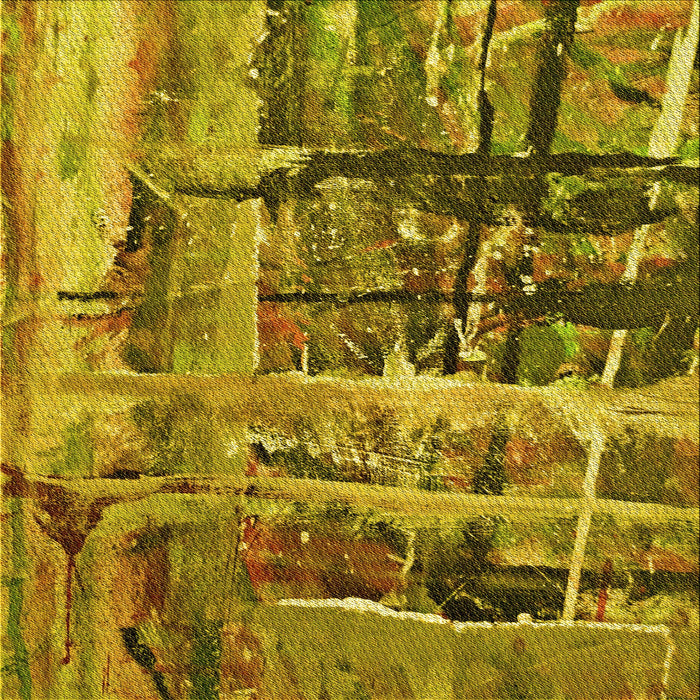 Round Patterned Yellow Rug, pat32yw