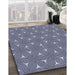 Machine Washable Transitional Blue Rug in a Family Room, wshpat3200blu