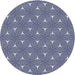 Square Patterned Blue Rug, pat3200blu