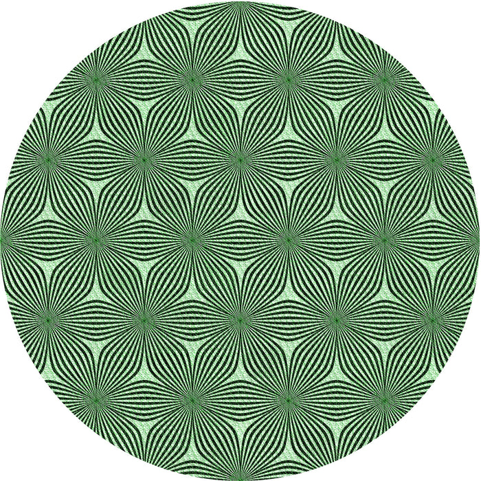 Square Machine Washable Transitional Light Green Rug in a Living Room, wshpat3200grn