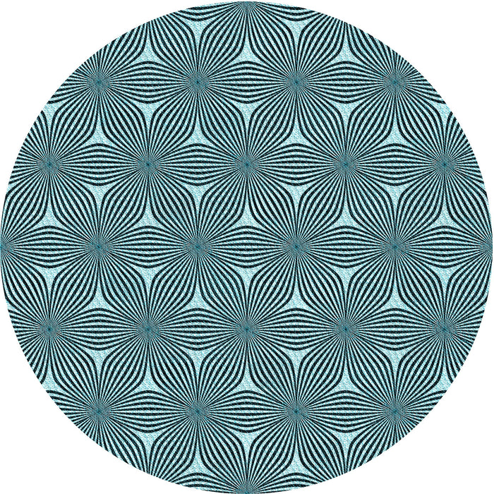 Square Patterned Blue Rug, pat3200lblu