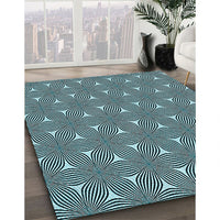 Patterned Blue Rug, pat3200lblu