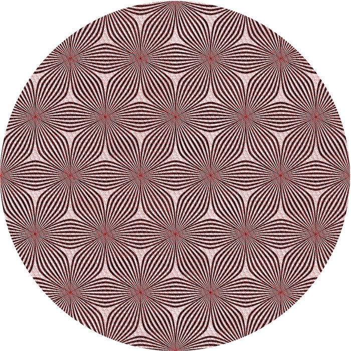 Square Patterned Baby Pink Rug, pat3200rd