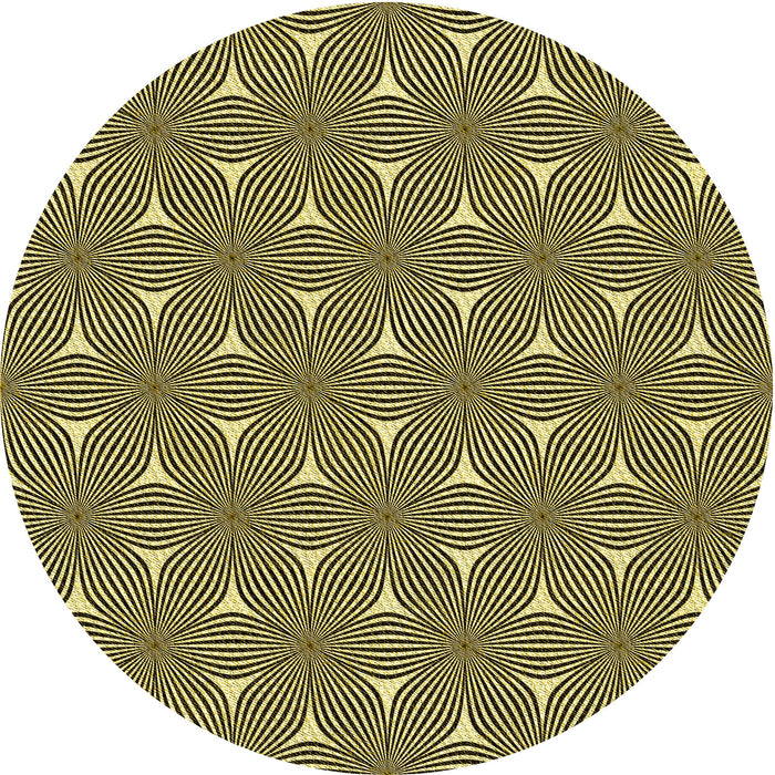 Square Patterned Milk Chocolate Brown Rug, pat3200yw