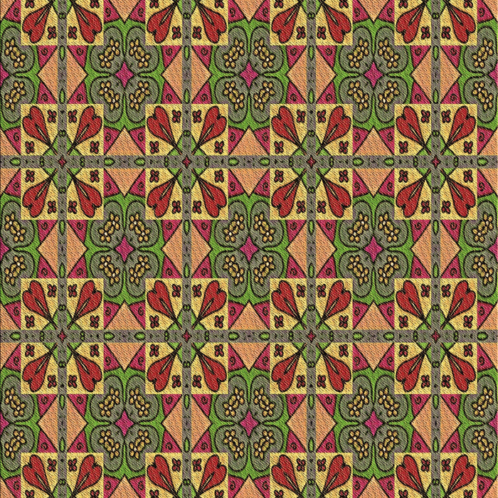 Patterned Brown Rug, pat3201brn