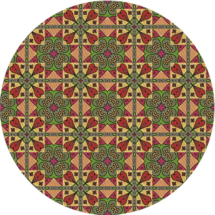 Square Machine Washable Transitional Brown Rug in a Living Room, wshpat3201brn