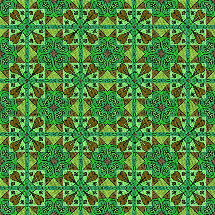 Round Machine Washable Transitional Army Green Rug, wshpat3201grn