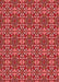 Patterned Red Rug, pat3201rd