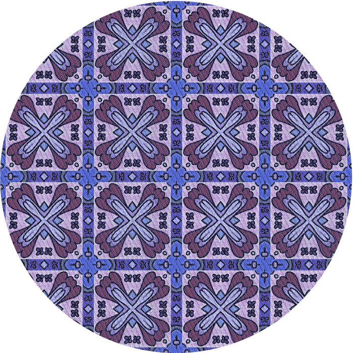 Square Machine Washable Transitional Blue Rug in a Living Room, wshpat3202blu