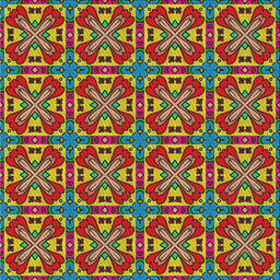Sideview of Machine Washable Transitional Saffron Red Rug, wshpat3202