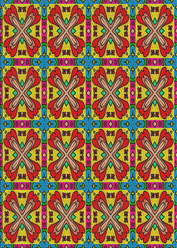 Machine Washable Transitional Saffron Red Rug, wshpat3202