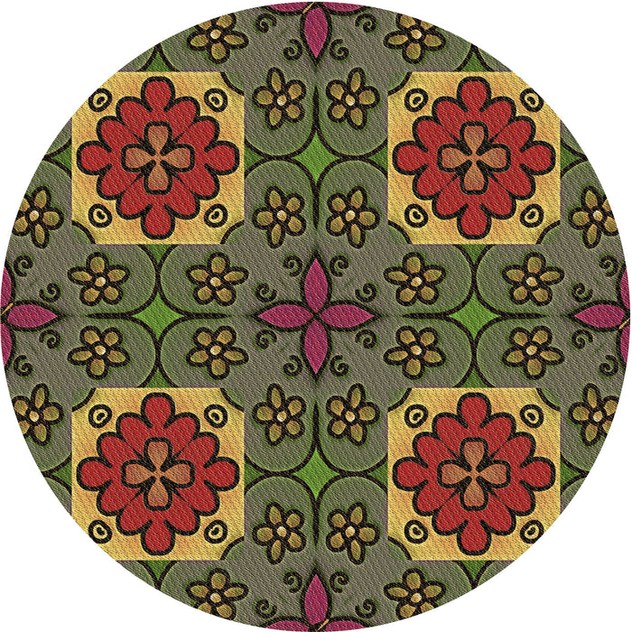 Square Machine Washable Transitional Bakers Brown Rug in a Living Room, wshpat3203brn