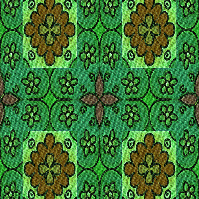 Machine Washable Transitional Dark Forest Green Rug, wshpat3203grn