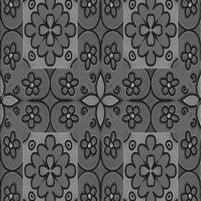 Patterned Platinum Gray Rug, pat3203gry