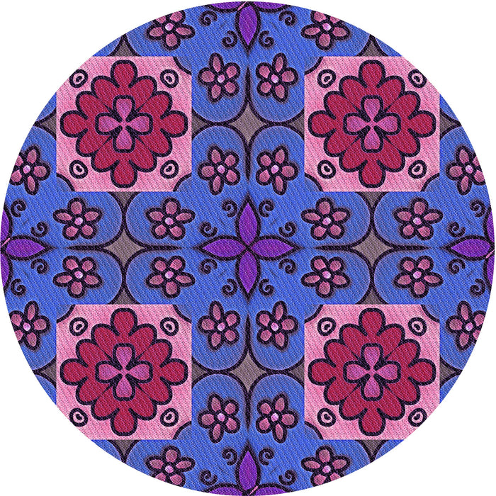 Square Machine Washable Transitional Purple Rug in a Living Room, wshpat3203pur