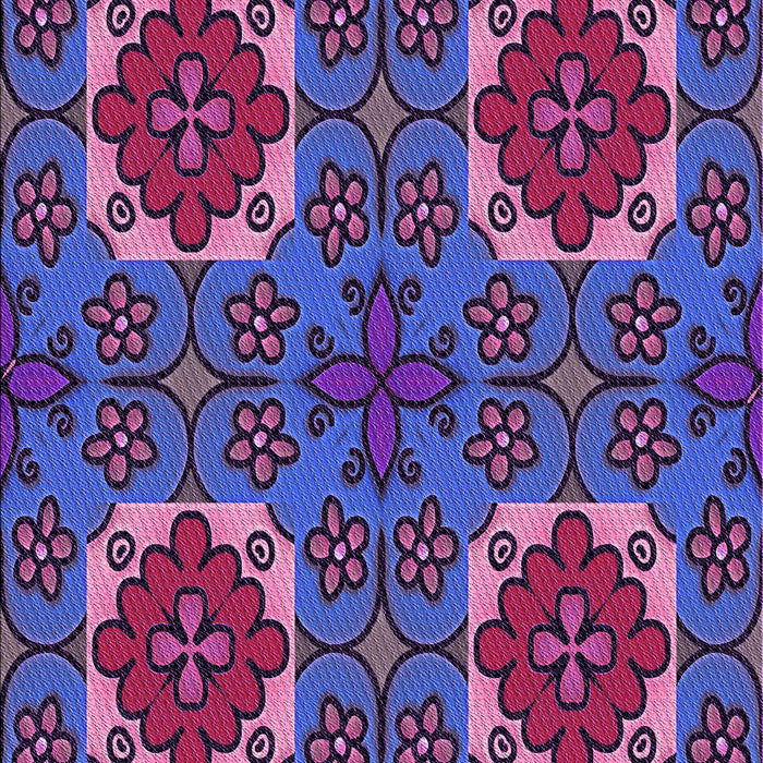 Machine Washable Transitional Purple Rug, wshpat3203pur