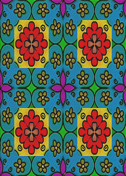 Patterned Mint Green Modern Rug, pat3203