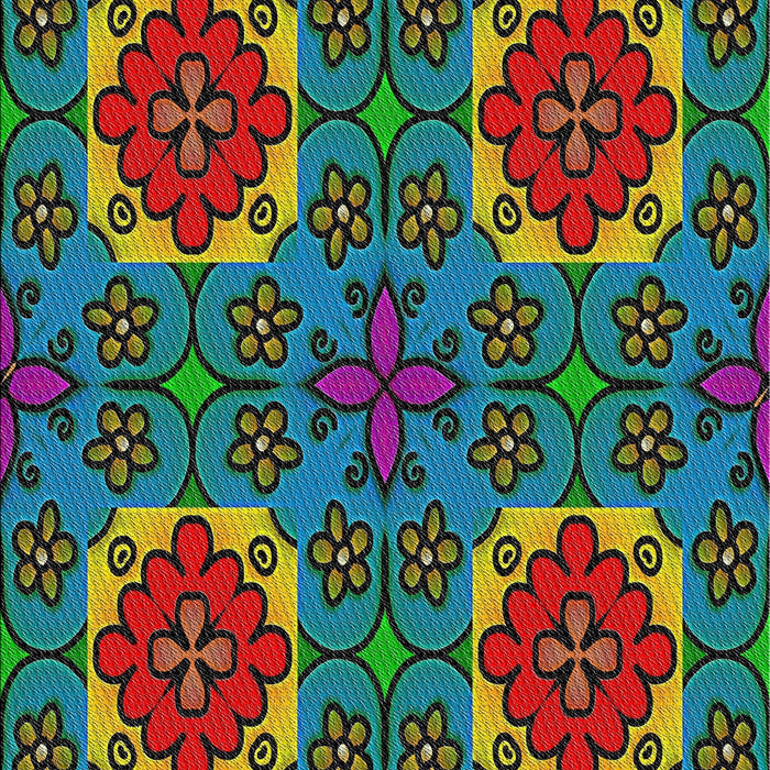 Patterned Mint Green Modern Rug, pat3203