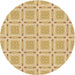 Square Patterned Orange Gold Rug, pat3204brn